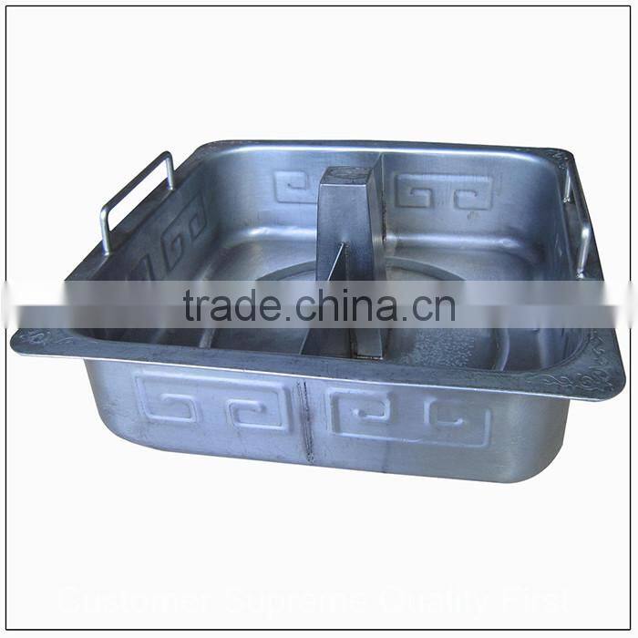 The lowest price stainless steel stamping part double taste pot