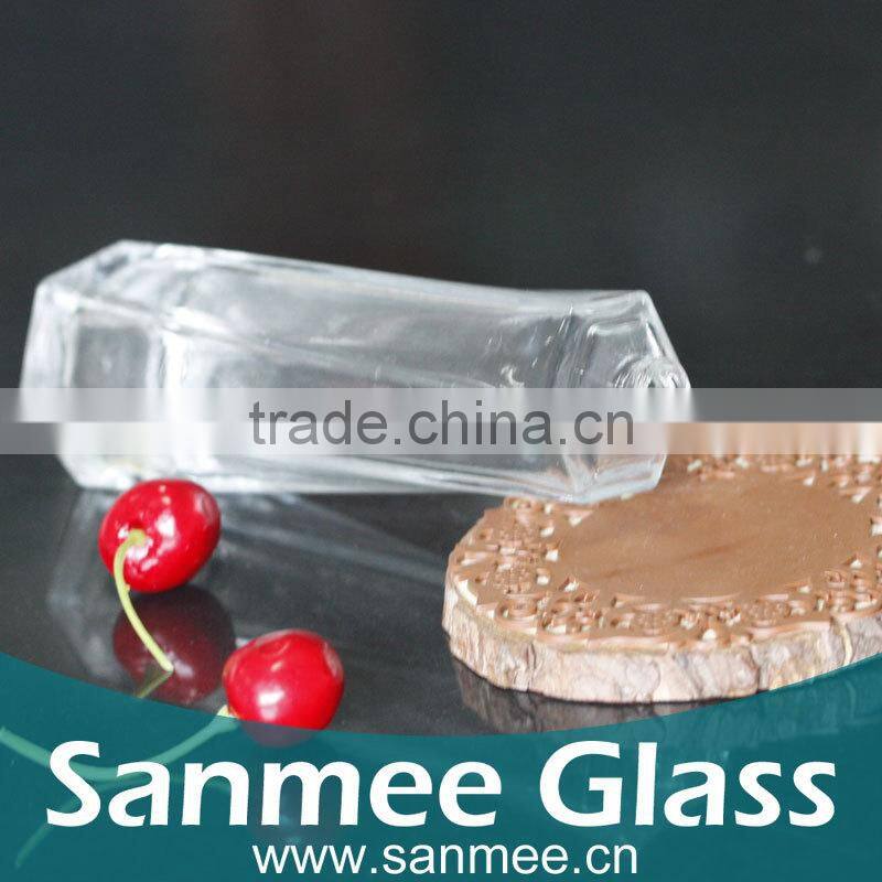 Supplies Rectangular Glass Bottle 105ml Transparent Perfume Glass Bottle