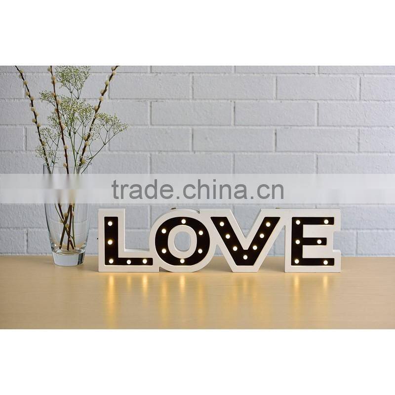 Customize love sign wedding light letters
