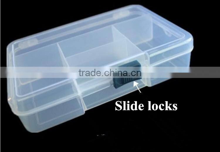 5 Grids Clear Fancy Plastic Dividers Box 5 Slots Beads Kids Art DIY storage boxes