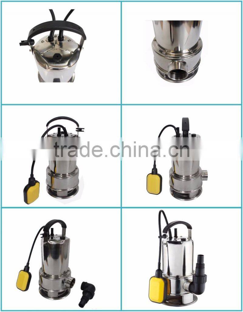 Stainless steel sewage pump for dirty water