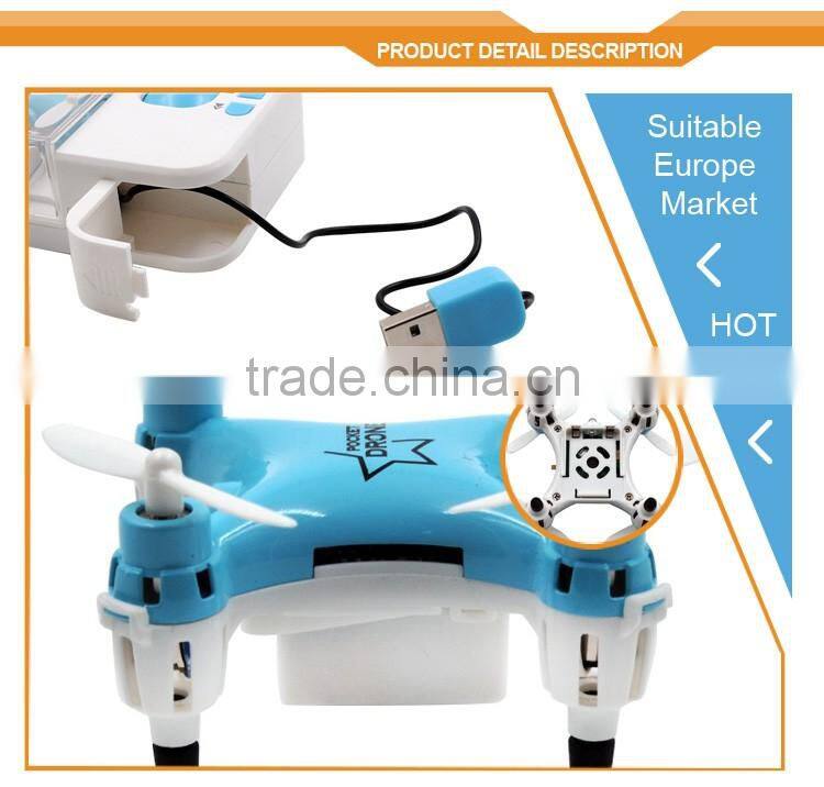 2.4G WiFi FPV Tiny Quadcopter 0.3MP Camera Pocket rc octocopter drones