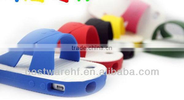 Fashion slippers cellphone case for apple iphone 5 5s