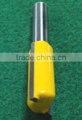 Straight Router Bit with tungsten carbide cutting edge