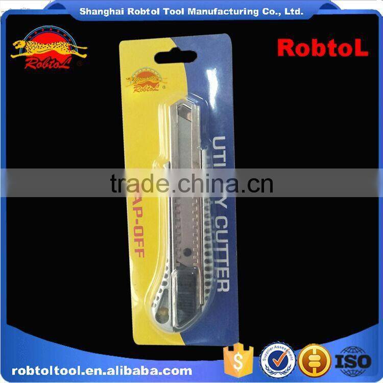 utility knife retractable blade box cutter art knives snap off lock razor blade aluminum alloy shell