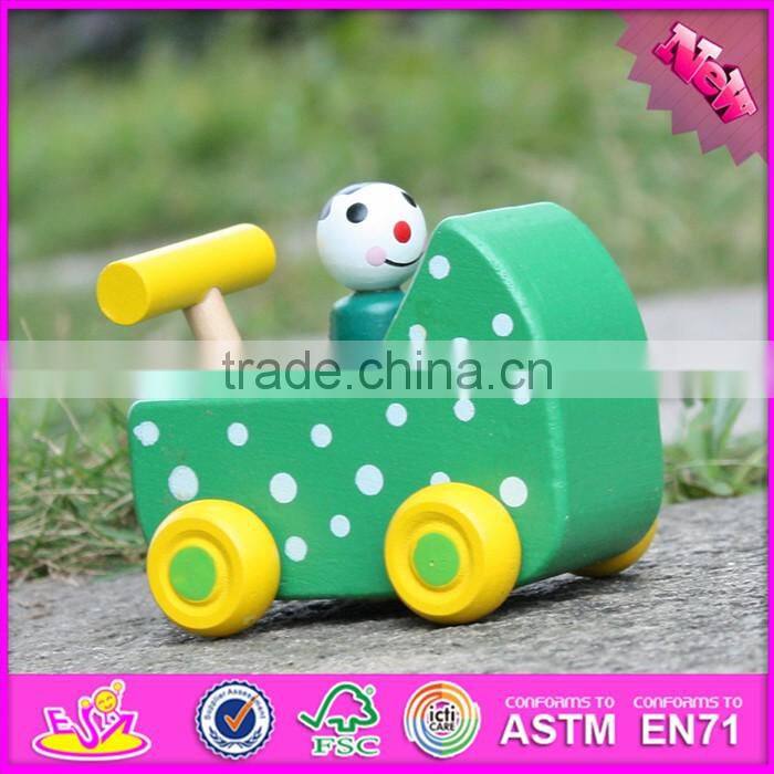 2017 New products kids animal toy wooden toy car plans W04A324