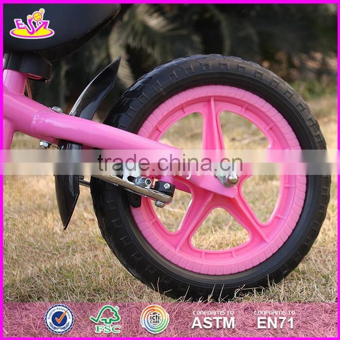 2017 New design metal girls pink balance bicycle for kids W16C168