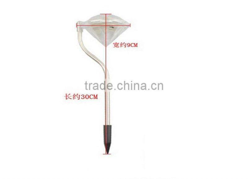 Outdoor Solar Power LED Path Wall Landscape Mount Garden Fence Lamp solar diamond light