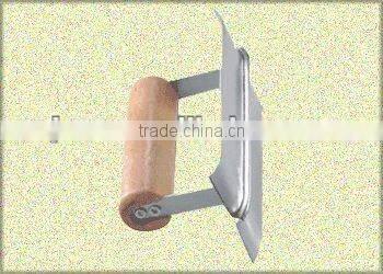 carbon steel corner trowel with wooden handle