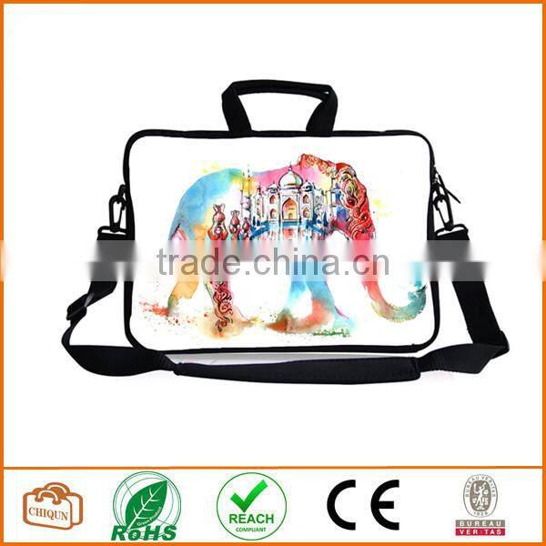 Elephant Neoprene Laptop Shoulder HandBag,TsuiWah(TM)12" 12.1" 12.5"13" 13.3" 13.4" Inch Laptop Notebook Computer Shoulder Bag