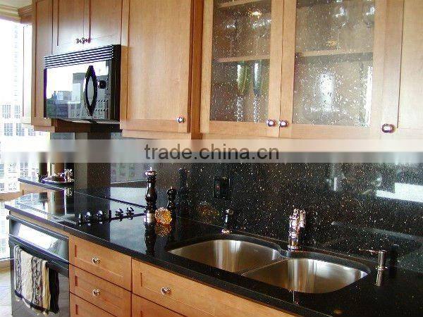 black galaxy granite kitchen countertop