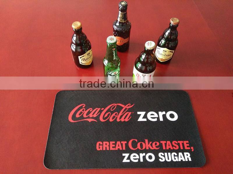China factory cheap price custom design beer bar mats