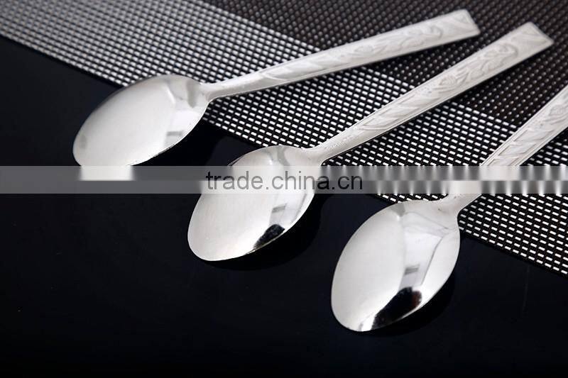 Natural color measuring spoon Stainless Steel Hotel Cutlery