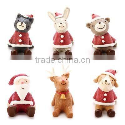 Mini CUTE fashional Resin decoration ,Zakka furnishing articles Christmas looking up at the sky small animal resin gifts