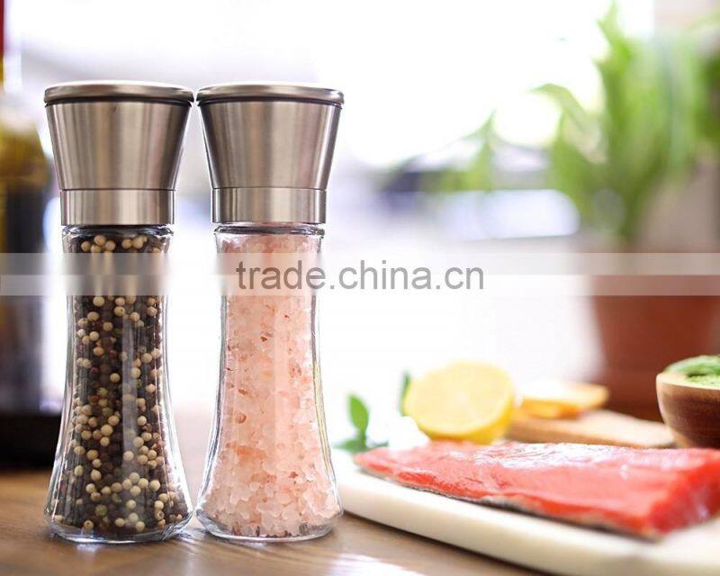 Wholesale Food Grade Stainless Steel Salt and Pepper Spice Grinders