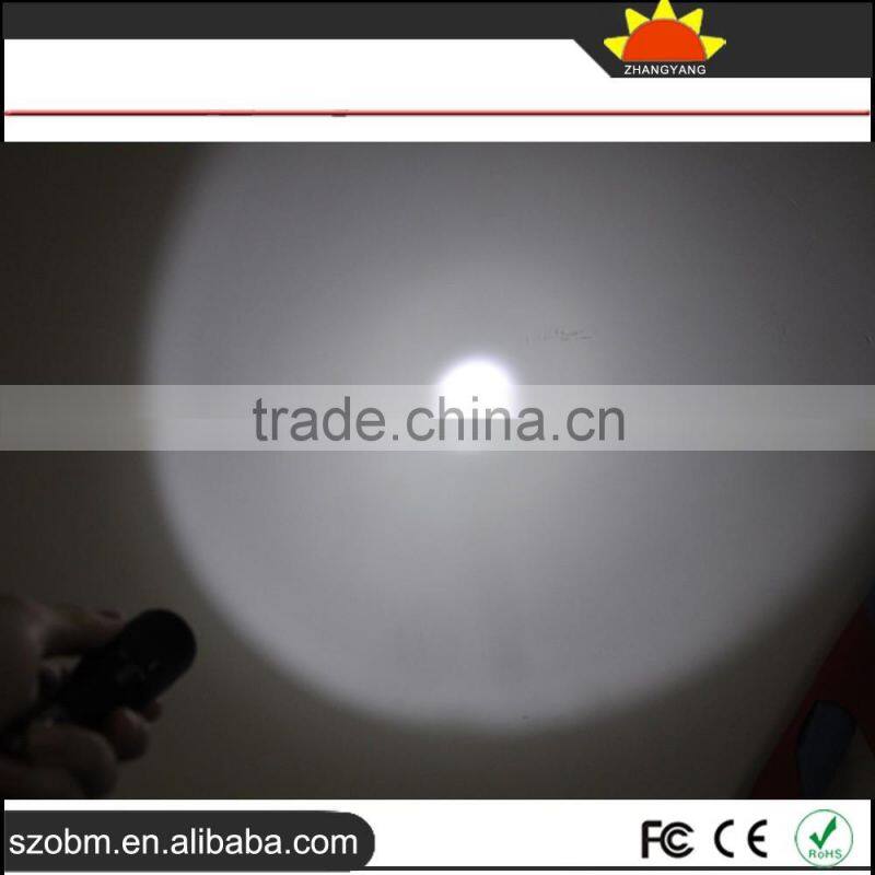 Wholesale OEM XP-E LED Portable Aerospace Aluminum Alloy Rechargeable Light LED Flashlight Torch