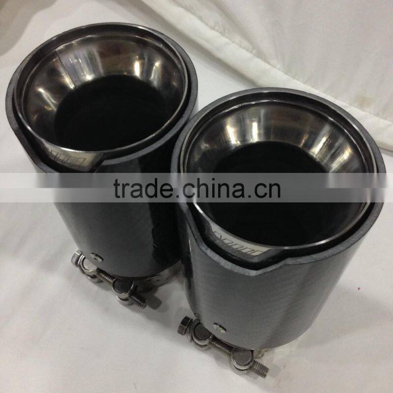 China factory price auto accessories racing exhaust tip tuning carbon fiber exhaust tip