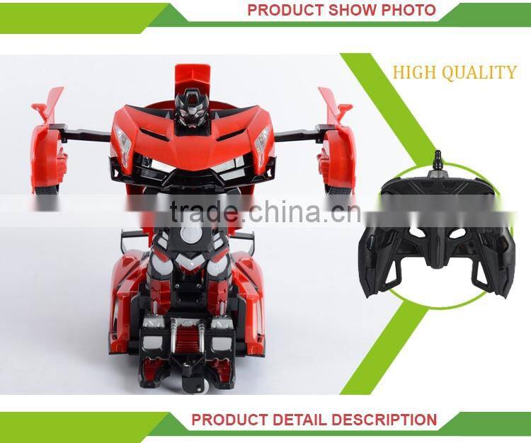 Wholesale 2.4g radio control deformation tin toy robot for children