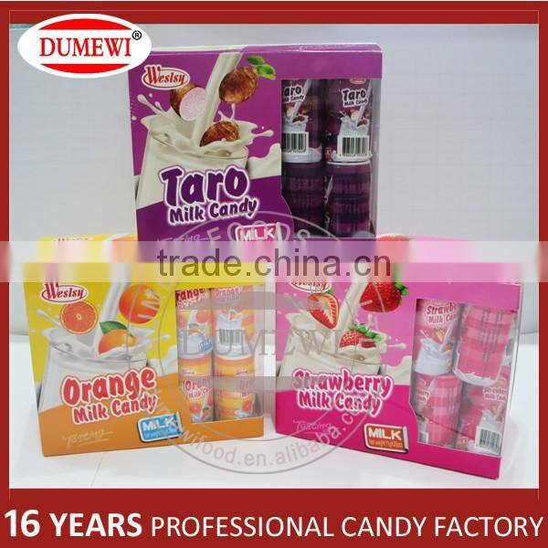 Halal Certificated Confectionery Slice Taro Bulk Candy Milk