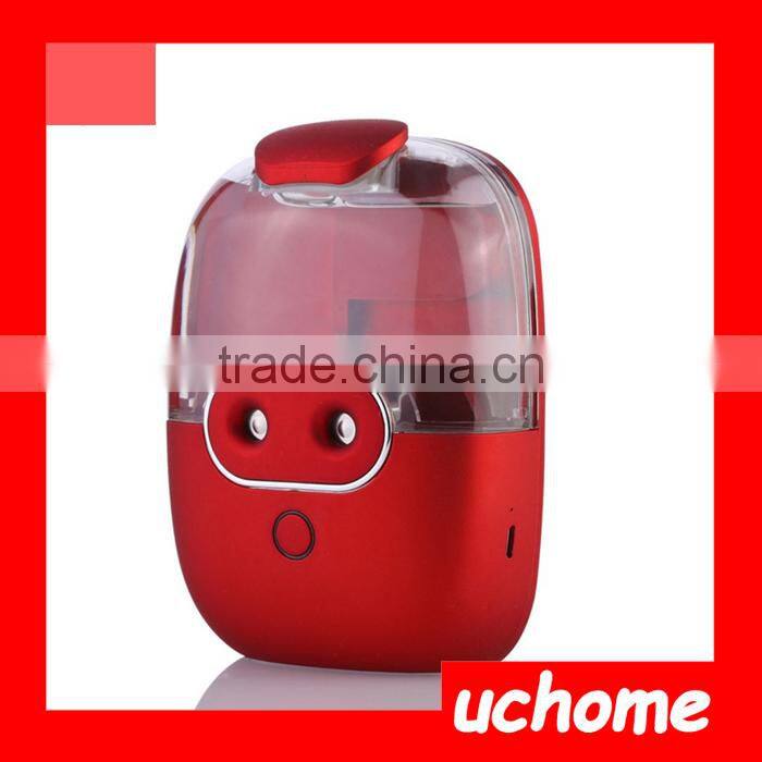 UCHOME Portable Battery Powered Dual Ultrasonic Sprayer Port Pig Shaped Humidifier For Travel