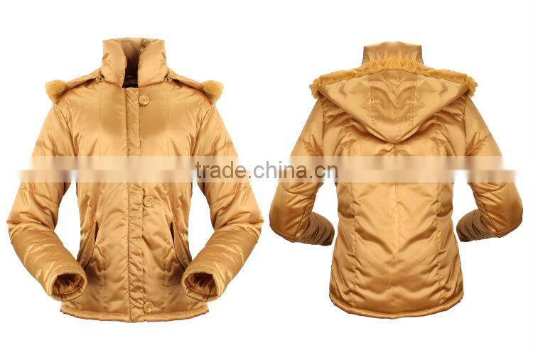 2015 Padded Hoody Women Winter Jacket Stock DJ721