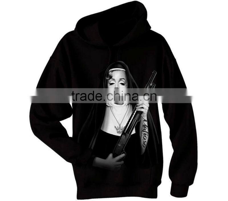 custom design zipper-up fleece hoodie