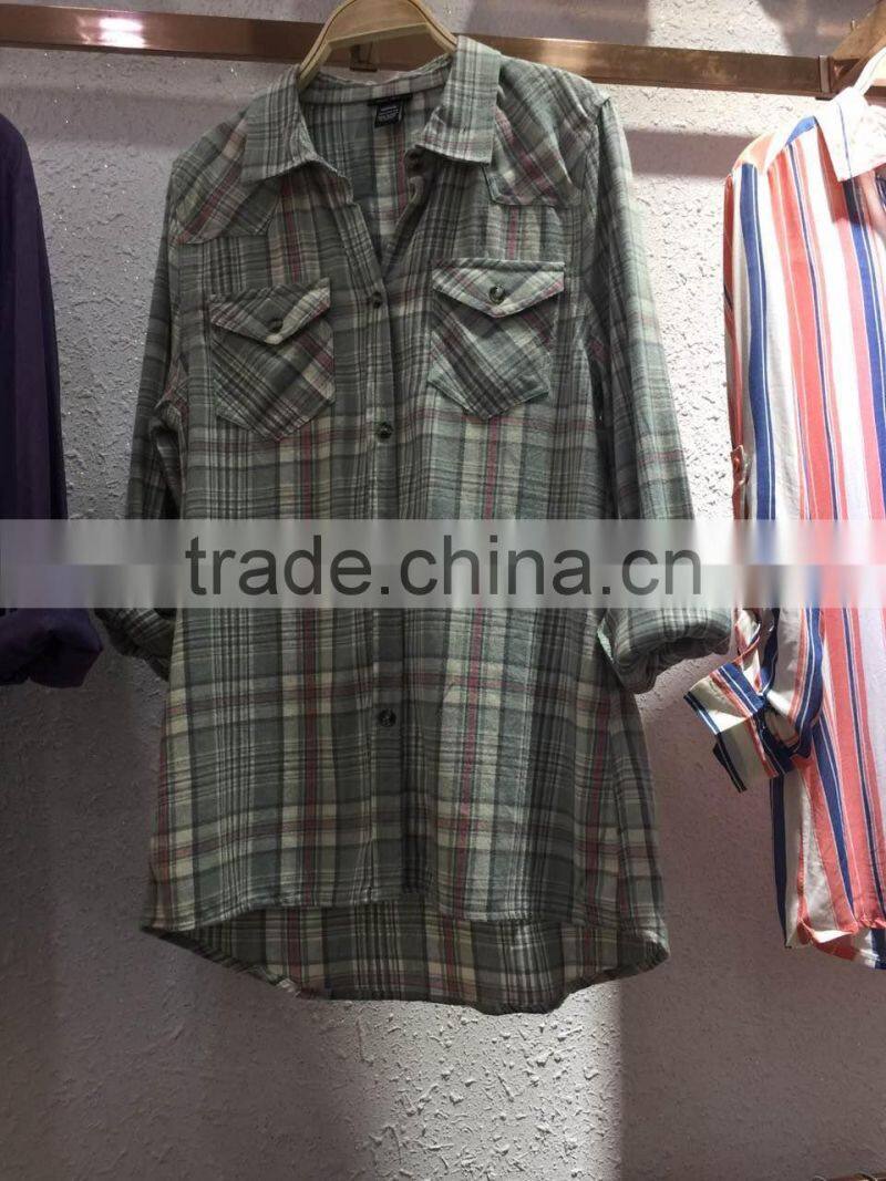 GZY fitness women shirt stock linen fabric Thailand design 2017 high quality cheap mixed