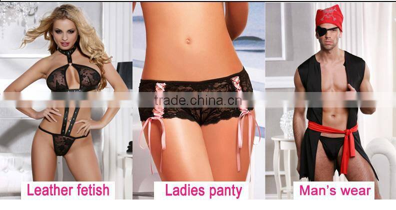 Sexy woman underwear open cup bra set lingerie