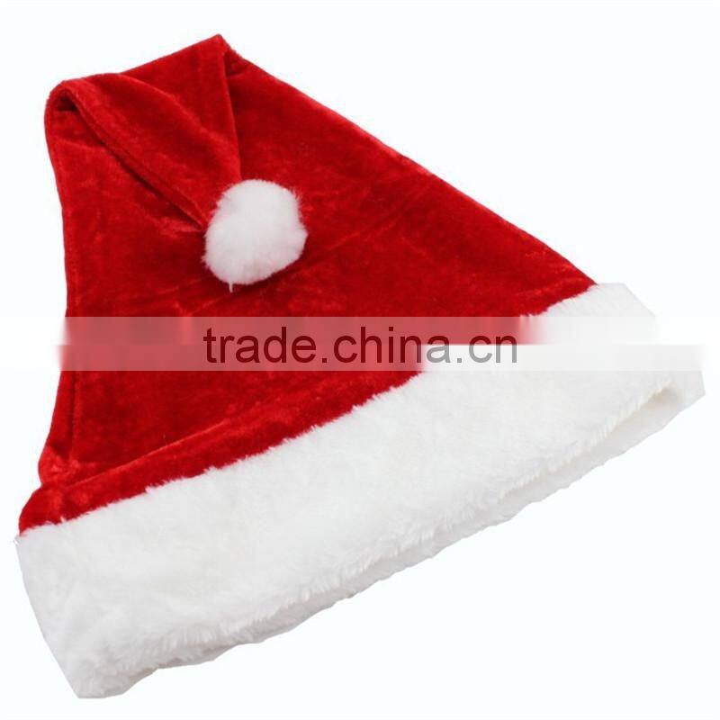 Decoration Red and White Ornament Santa Clause Christmas Hats Handmade Christmas Santa Hat