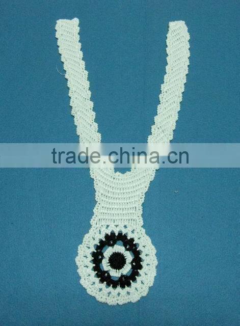cotton crochet neck patch