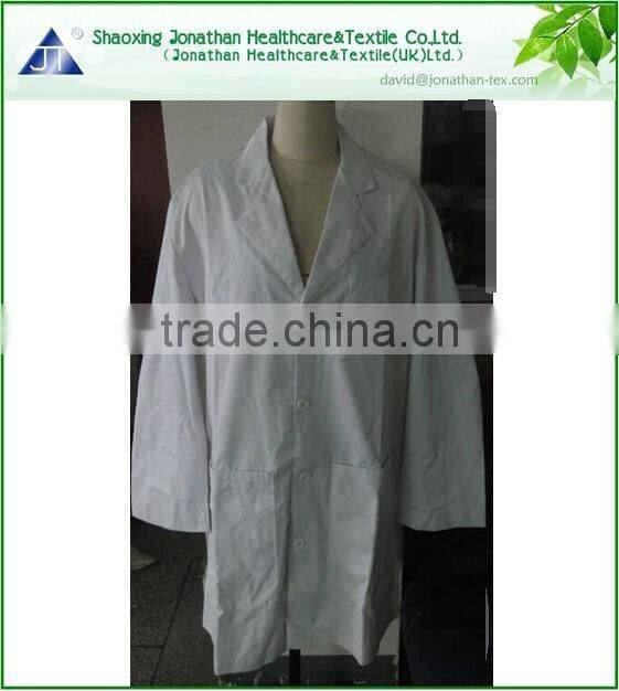 Jonathan unisex's 38 inch notched collar lab coat