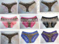Wholesale Women Black Garter Set Lady Hot Sexy Underpants Briefs