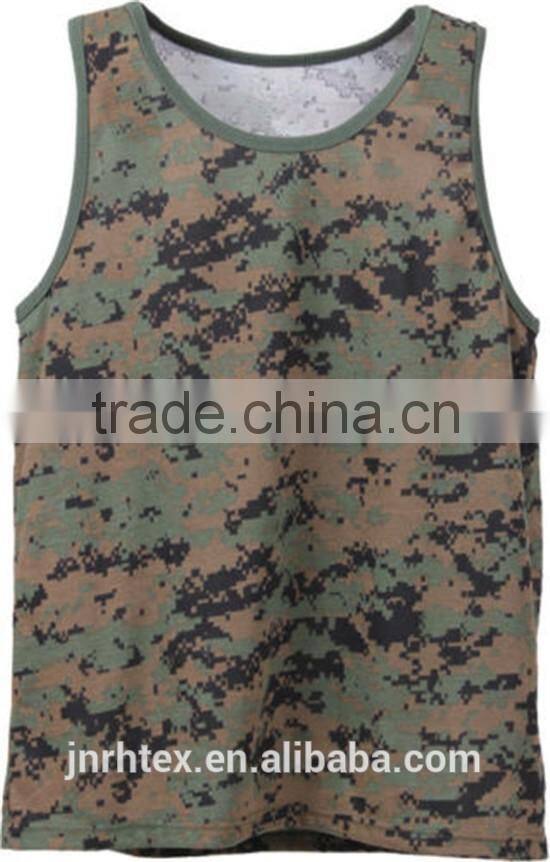 Custom Cotton Blend Wholesale Camo Tank Top