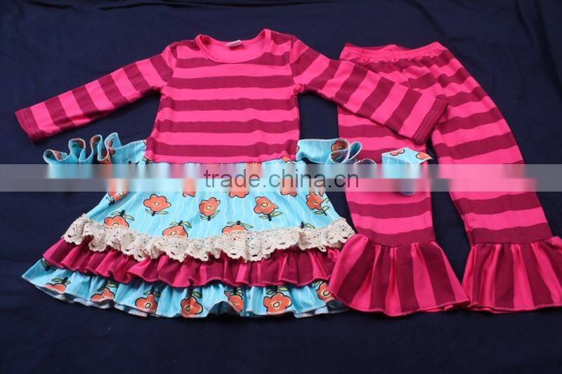 Hot Sale Teen Girl Clothing sets Children Spring Sweet Posh Outfits LBYTZ001-43