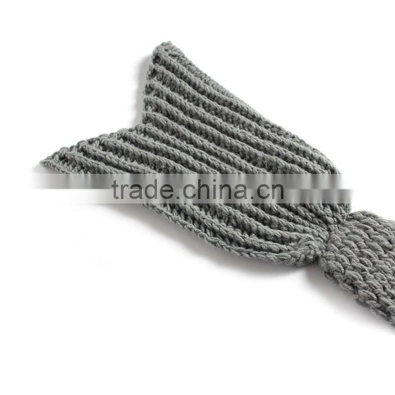 Newborn Baby Knit Beanie Costume Photo Photography Prop Crochet Hat Cap Outfits Mermaid