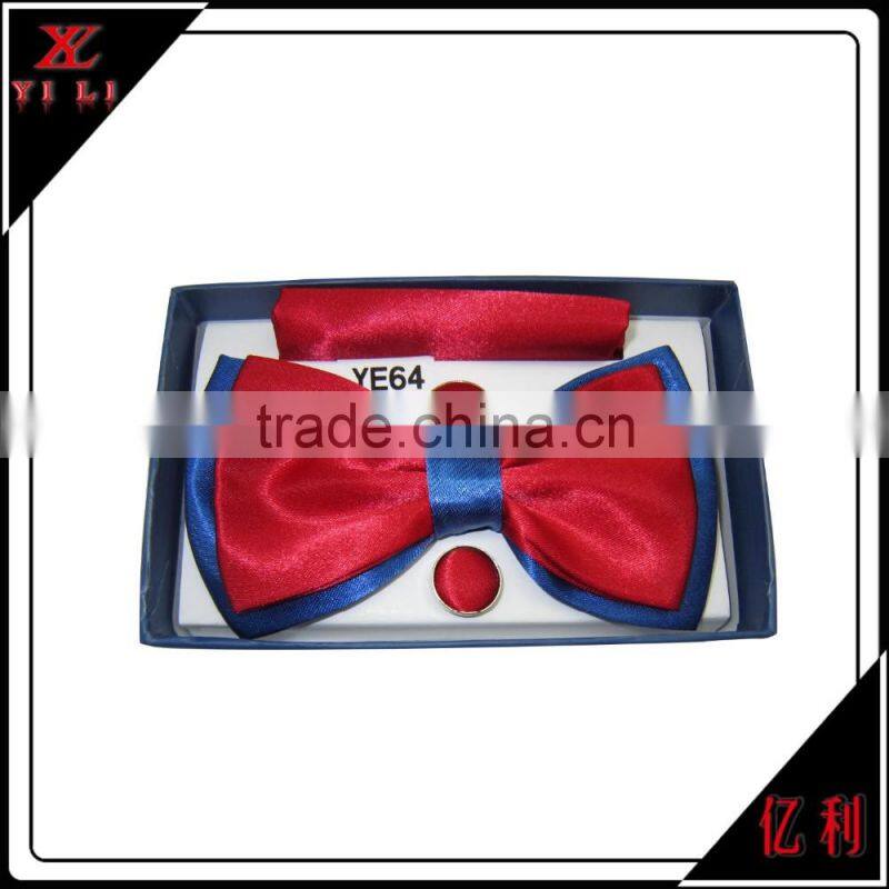 Latest design portable colored tie bow ties for men