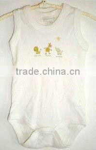 baby cotton sleeveless romper