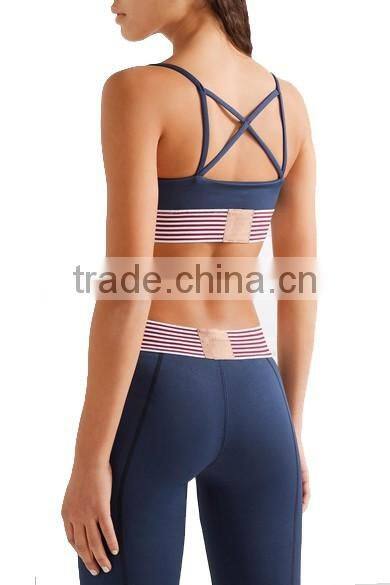 High impact custom blank wholesale sports bra Outdoor Compression Sports Top Women Jogging Bra