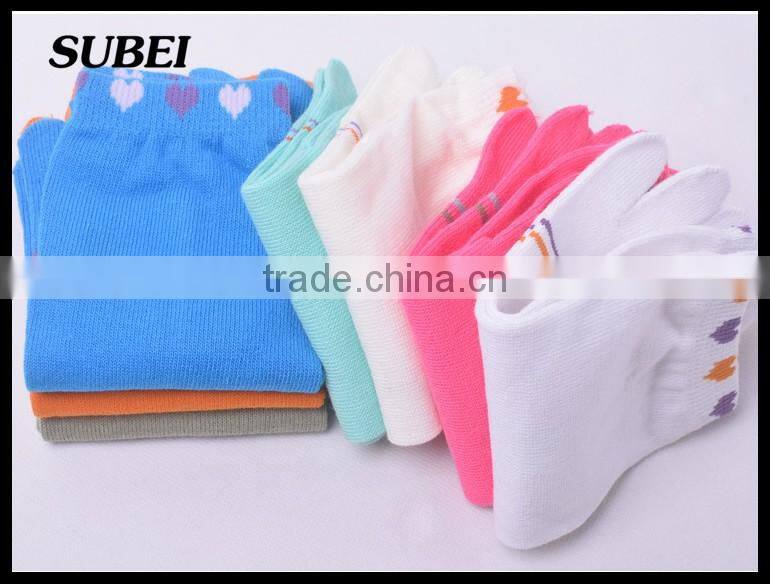 Lovely jacquard toe sock woman yoga pilates sock