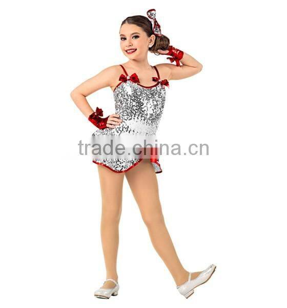 New arrival tap and jazz costumes- kids sliver sequin ballet nice tutu