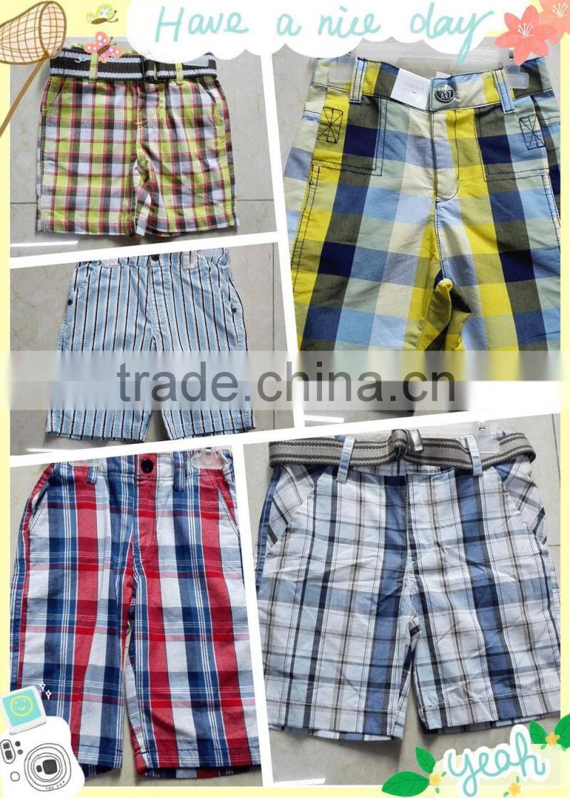 2015 100%cotton boys boutique cargo pants