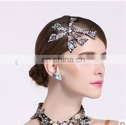 rhinestones hair accessories hand made H-09