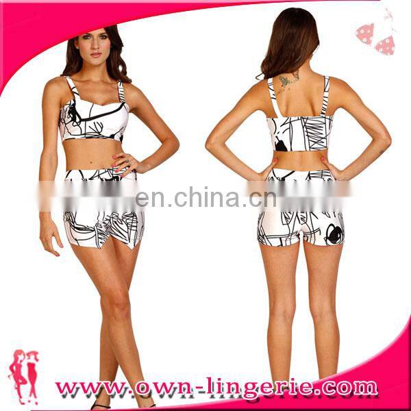 short wholesale sexy two pieces jumpsuit for girls