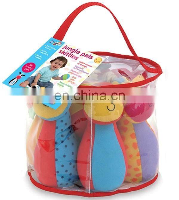 China best supplier cheap bowling toy for kids fashion custom cute soft plush emoji bowling ball