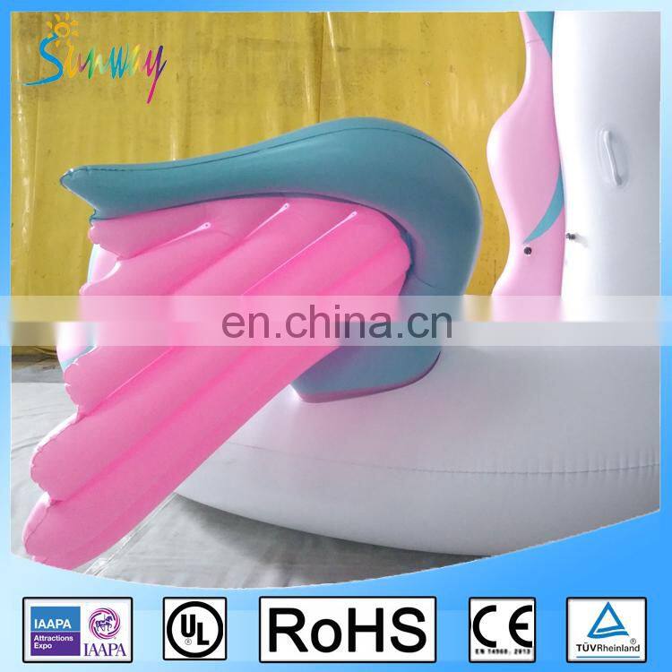 Customized New Style Colors Unicorn Pool Float Giant Inflatable Unicorn