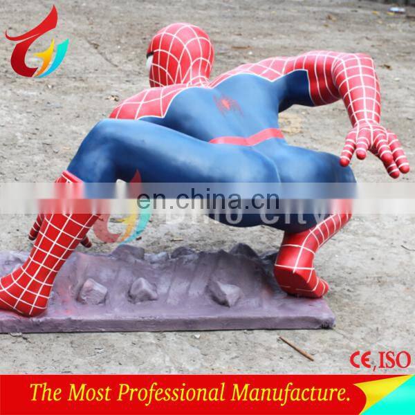 High quality fiberglass 1.8M Life Size Spider-man Statue