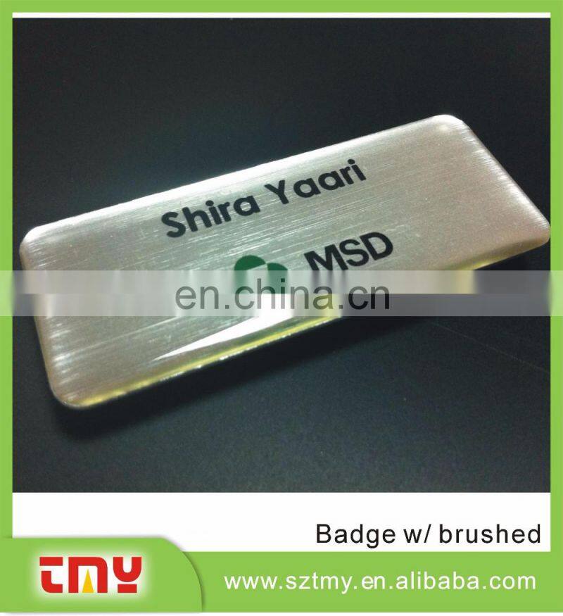 2016 fashion nameplate brushed nameplate plastic nameplate