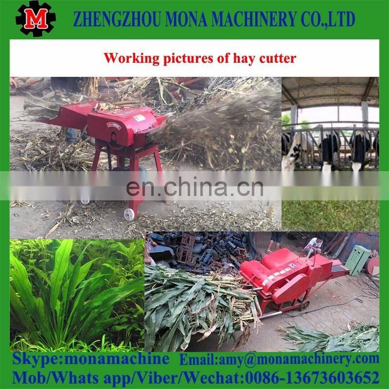 Hot sale wheat/straw/grass/hay animal feed cutting/cutter/chopper machine