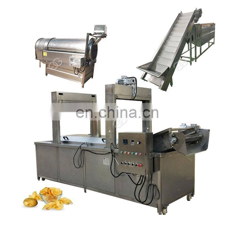 Continuous Fryers Automatically Frying Potato Chips Machine For Sale