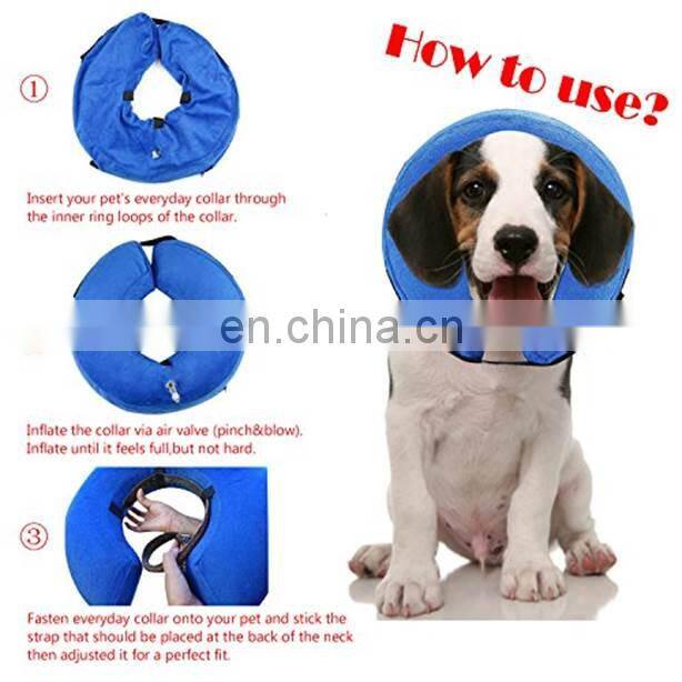 Medical Inflatable Adjustable Neck Cushions For Dogs and Cats Surgery Protection Collar
